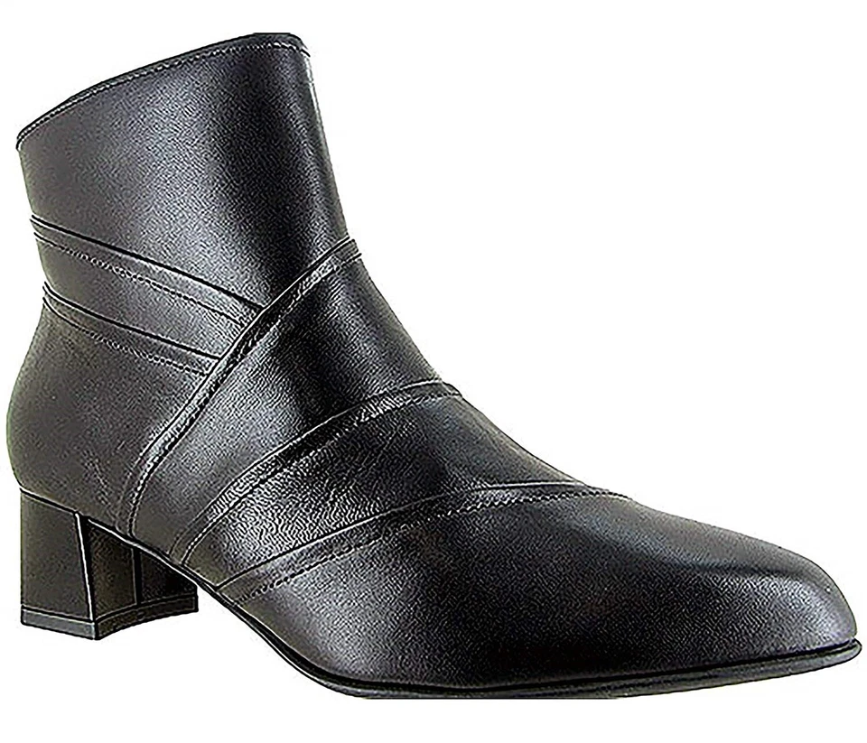 BeautiFeel 235346 Dama Negro Cuero de becerro Vestido Botín Talla 11 (42 EU) Foto 2 de 2