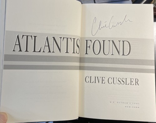 Clive Cussler - Signed - Atlantis Found (1st/1st, Hardcover, 1999 - Picture 2 of 6