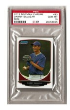 Danny Salazar 2013 Bowman Chrome Mini RC PSA Gem Mint 10 Pop:6 Cleveland Indians