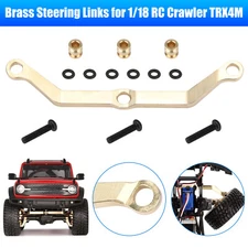 Brass Steering Links Set for 1/18 RC Crawler Car Traxxas TRX4M Upgrade Parts