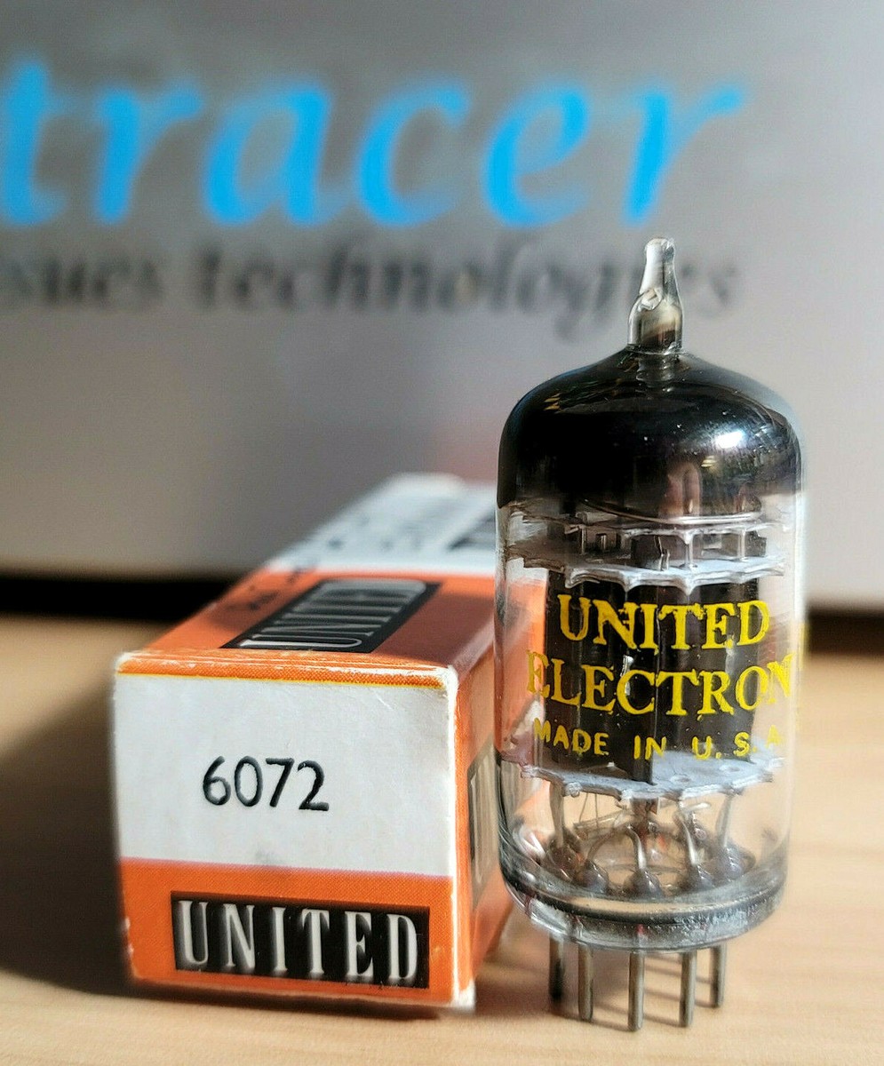 6072 GENERAL ELECTRIC (6072A) BLACK PLATE 3 MICA NOS NIB TUBE 6072 GENERAL ELECTRIC (6072A) BLACK PLATE 3 MICA NOS NIB TUBE