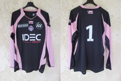 Maillot TFC TOULOUSE goal porté n°1 noir AIRNESS vintage shirt jersey L/S XXL - Photo 1/4
