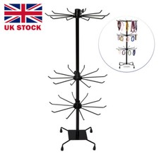 3 Tier Jewelry Display Rotating Iron Revolving Metal Stand Rack Holder Storage