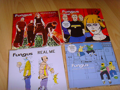 4 CD Singles indie by Fungus Astronaut, real Me, Rebel, A Fanclub would be nice