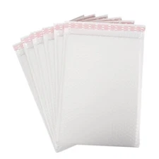 5"x7" white Bubble Mailers,Shipping Envelopes, Water Resistant White Poly Padded