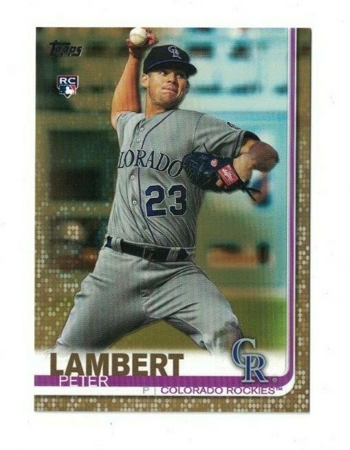 Peter Lambert 2019 Topps Update GOLD PARALLEL Rookie #US73 /2019 ROCKIES