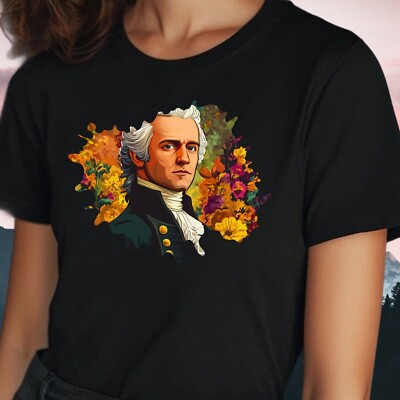 T-Shirt Frauen Alexander Hamilton Motiv Baumwolle Größe XS bis 3XL