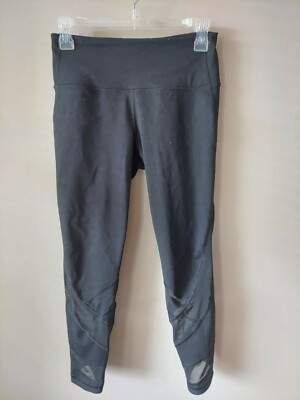 Victoria Sport Knockout Black Cropped Yoga Fitnes Legging Pant Stretch SZ S