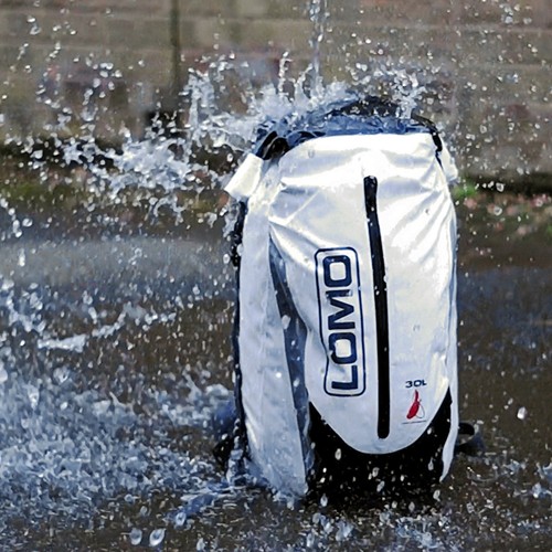 Lomo 30L Drybag Rucksack Daysack - White - Waterproof Water sports Backpack - Picture 5 of 6