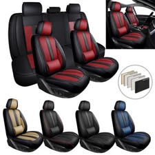 For Jeep Wrangler JK JL 2007-2023 Car Seat Covers Leather Mat Protector Full Set