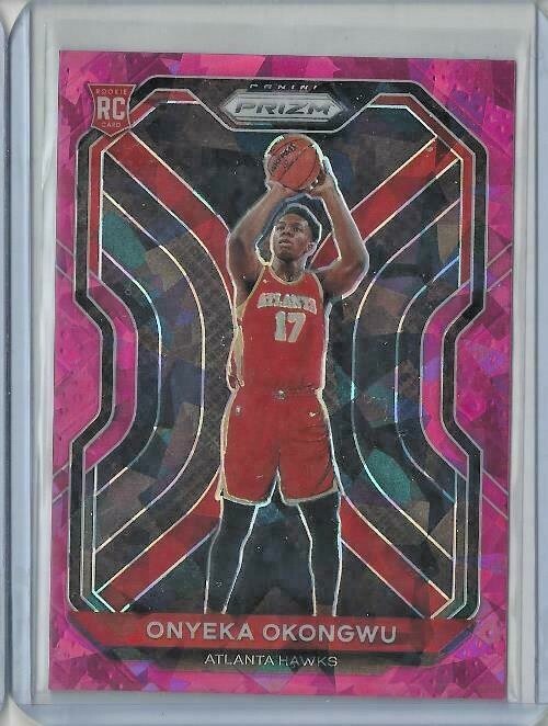 2020-21 Panini Prizm Pink Ice RC #260 Onyeka Okongwu Hawks