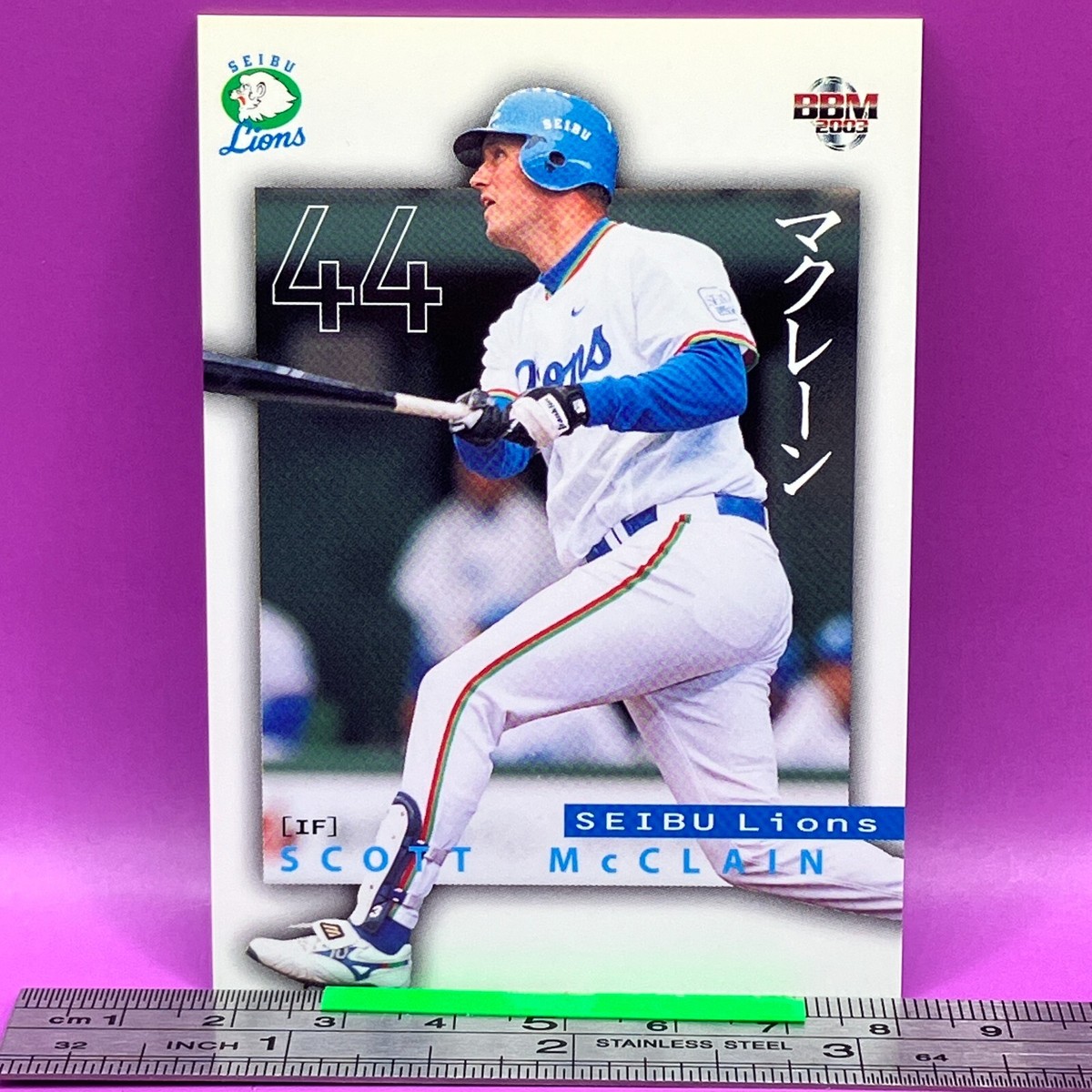SCOTT McCLAIN 046 Seibu Lions BaseBall Trading Card BBM 2003 TCG