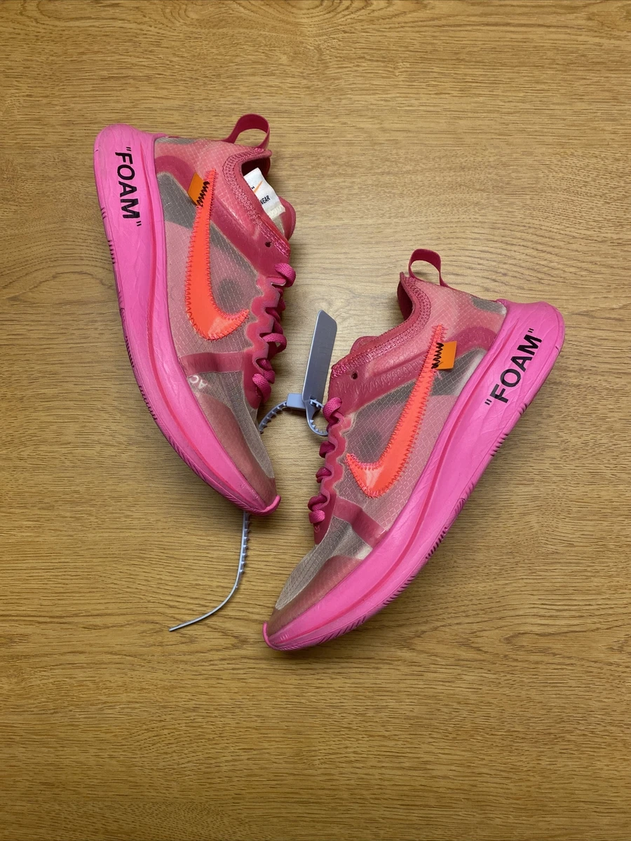 Pink nike zoom cheap fly off white