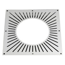 Ventilated Fire Stop Plate White Twin Wall Insulated Flue Pipe Multifuel Stoves