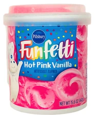 Pillsbury Funfetti Hot Pink Vanilla Frosting 15.6 oz