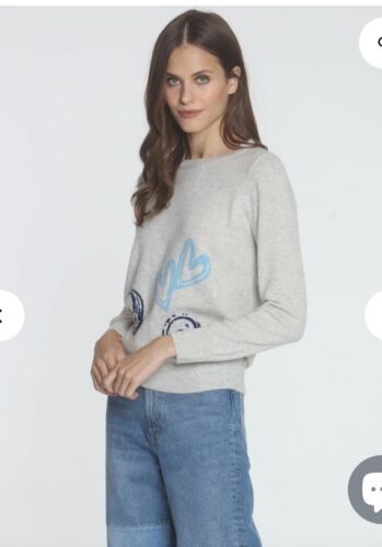 LABEL+thread Women's Cashmere Yin Yang Crew - Pumice Size M - Picture 2 of 18