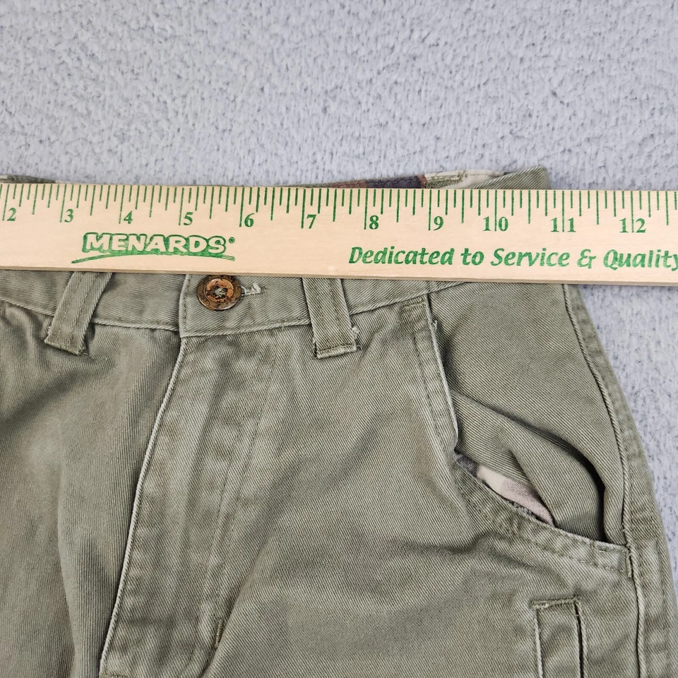 Pantalones cargo vintage descoloridos Glory niños 8 Y2K verdes holgados pierna ancha patinador grunge Foto 4 de 4