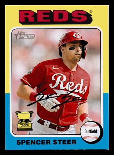 Spencer Steer 2024 Topps Heritage #235 All-Star Rookie Gold Cup Reds Mint - Bild 1 von 2