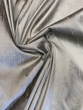 Ash Grey Silk Dupioni Per Yard