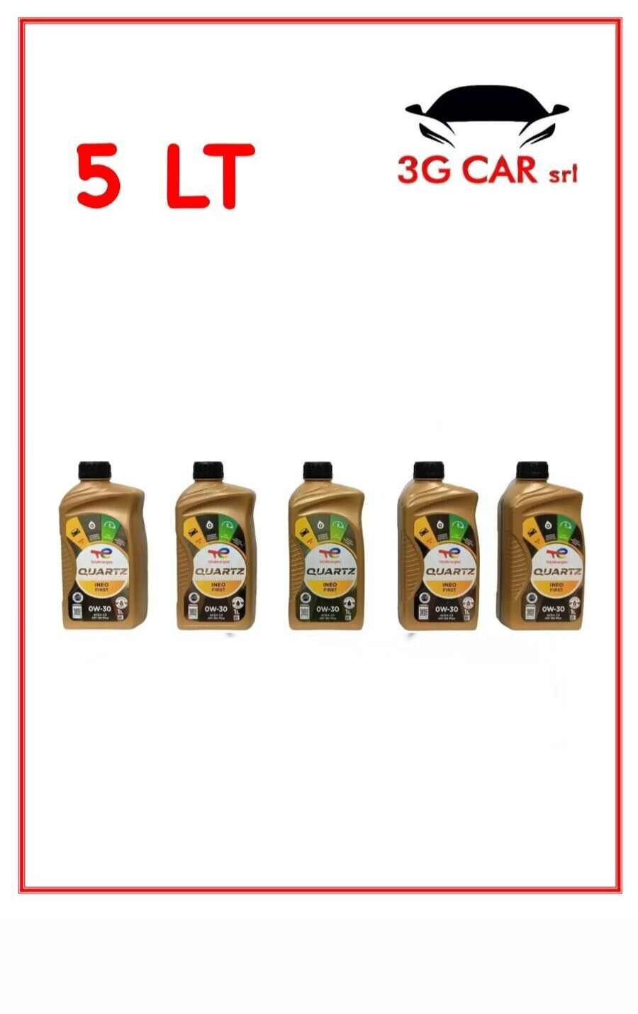 5 Litri Olio Total Quartz Ineo FRIST 0W30 PSA B71 2312 ACEA C2 STJLR.03.5007
