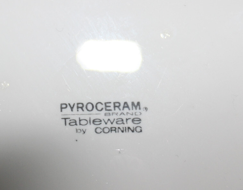 PYROCERAM CORNING White Bread Dessert Plates 5 1/2" Set of 7 VINTAGE Tableware - Picture 3 of 3