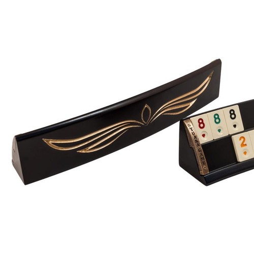 Luxury Oval Rummy Cube Wing Motif Wooden Rummikub Game Set, Christmas Gift🎁 - Picture 4 of 8