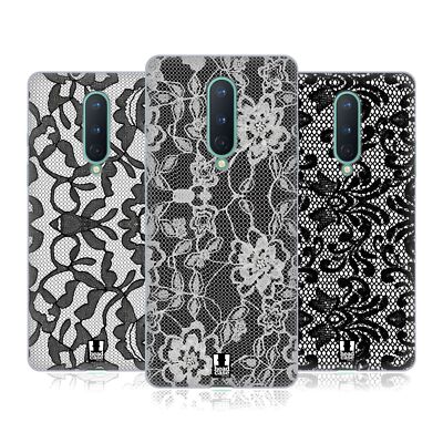 HEAD CASE DESIGNS BLACK LACE SOFT GEL CASE FOR GOOGLE ONEPLUS PHONES
