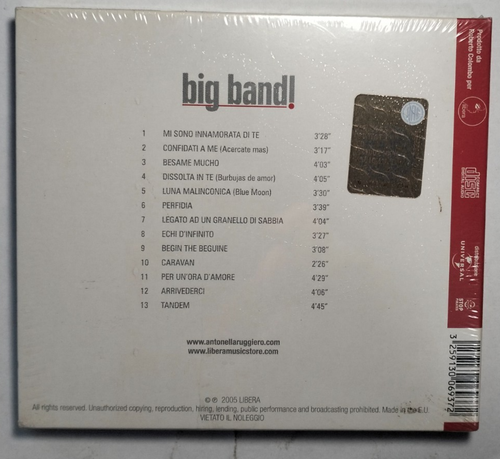 Cd Antonella Ruggiero - Big band! - Nuovo sigillato - Foto 2 di 2