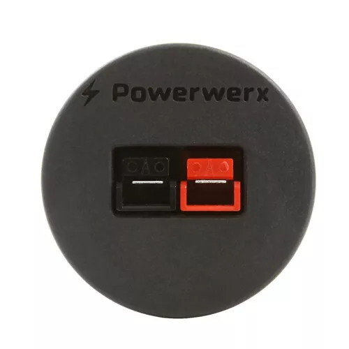 Panel Mount Housing for Single Powerpole Connector with Weather Resistant Cover - Picture 1 of 3
