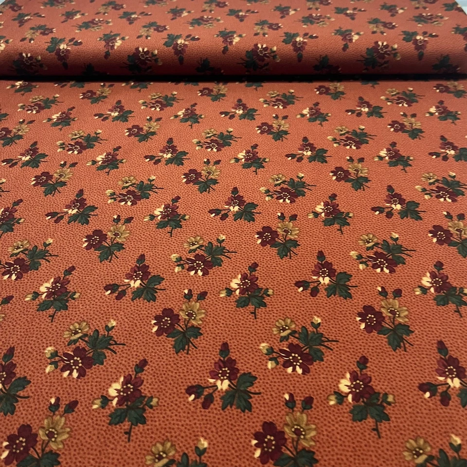 Moda Telas Prado Vals Kansas Problemas 9140 Naranja Rojo Tela Repro POR YARDA Foto 4 de 4