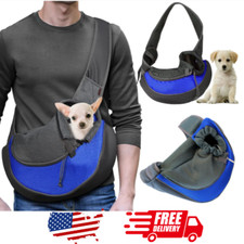 Pet Puppy Dog Mesh Sling Carry Pack Backpack Carrier Travel Tote Shoulder Bag