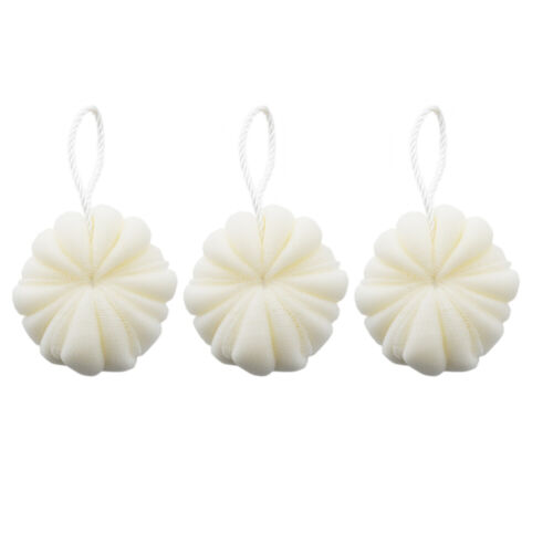 3 Pieces Kürbis-Badekugeln Duschkugel Mesh-Badekugel Männer Und Frauen - Bild 4 von 12