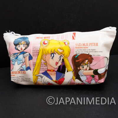 Retro Sailor Moon Soft Pen Case Mercury Mars Jupiter Venus Neptune Uranus JAPAN 