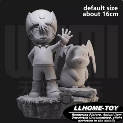 Anime Character Cute Boy Wings Monster Resin 3D Print GK Figure DIY Model