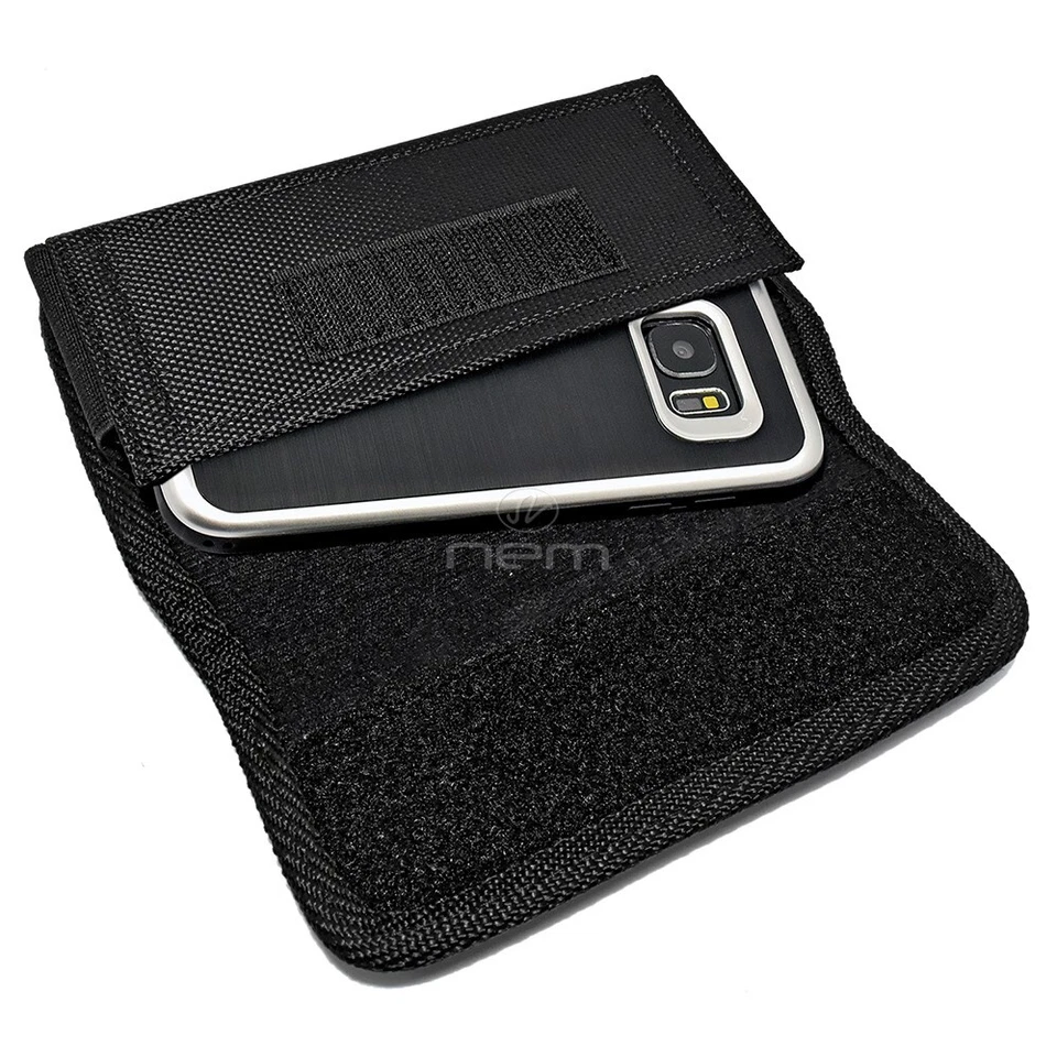Black Horizontal Heavy Duty Rugged Clip Side Case Pouch For AT&T Sonim XP5 - Image 4 of 4