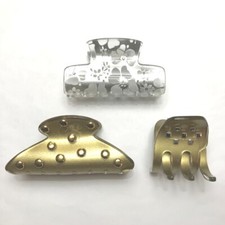 Women Fashion Hair Claw Vintage Ornate Design Curved Round Toothed Jaw Clip New