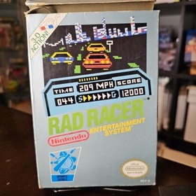 Rad Racer Nintendo NES Box No Istruzioni Pulito Testato Funzionante