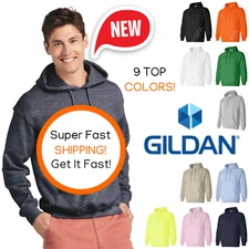 Gildan Heavy Blend Hooded Men's Sweatshirt S-4XL Jumpers Soft Hoodie 