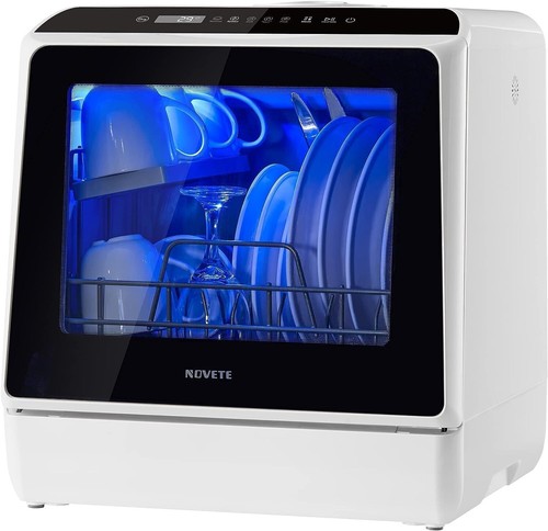 Portable Countertop Dishwashers, with 5 L Built-in Water Tank & Inlet Hose