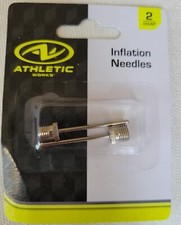 2 Athletic Works Inflation Metal Needles. Suitable w/ all ball types. NEW SEALED