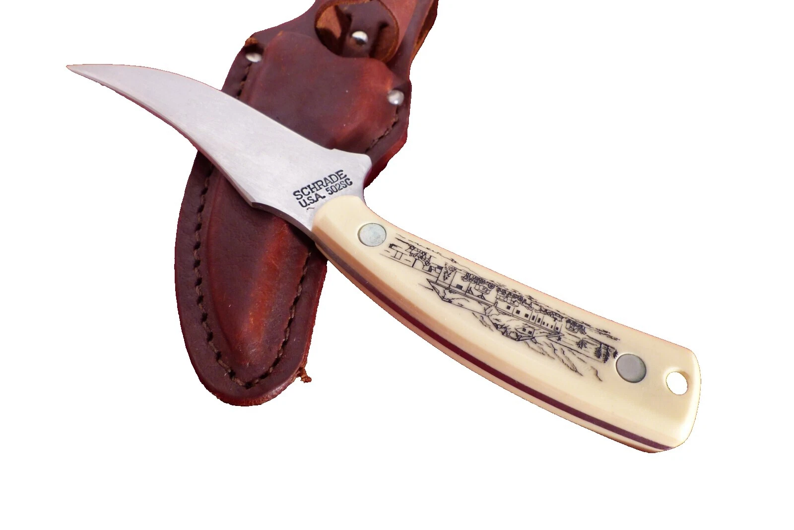 Schrade White Ambidextrous Collectible Knives, Swords, Blades, Armors & Accessories