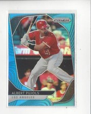 2020 Panini Prizm Prizms Carolina Blue #214 Albert Pujols Angels