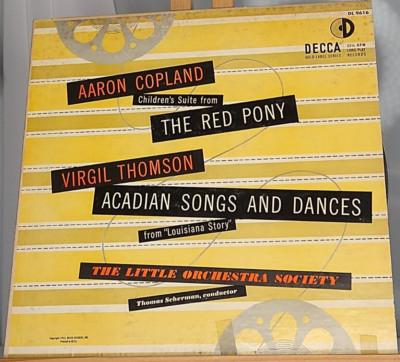 Aaron Copland Chidren's Suite from the Red Pony record dl 9616