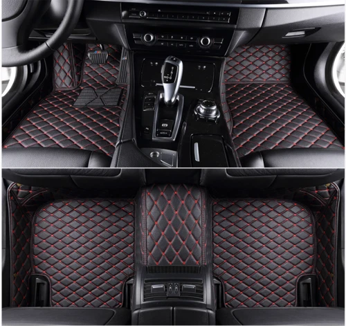 For Toyota Car Mat Sequoia 2008-2010 Leather AUto Floor Liner Pads Custom Carpet Foto 4 de 4