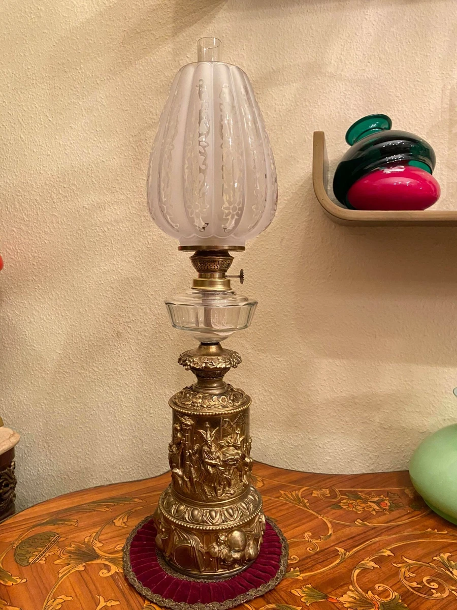 Antique kerosene lamps for 2024 sale on ebay