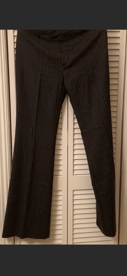 Vertigo Paris женщин шерсти смесь розовый полоски брюки костюм размер Jaket Xl, брюки 38/6 - Изображение 4 из 4