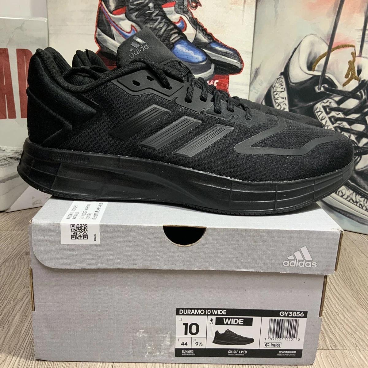 Adidas duramo 9 mens wide width running shoe sale