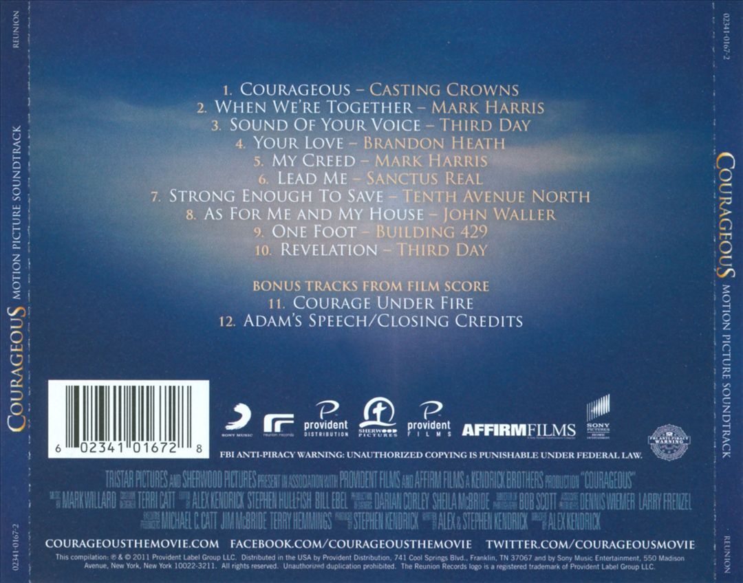 ORIGINAL SOUNDTRACK - COURAGEOUS NEW CD 602341016728| eBay