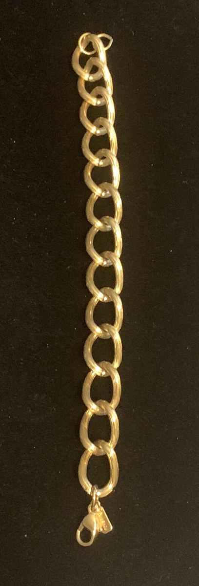 Vintage monet gold 2024 tone link bracelet