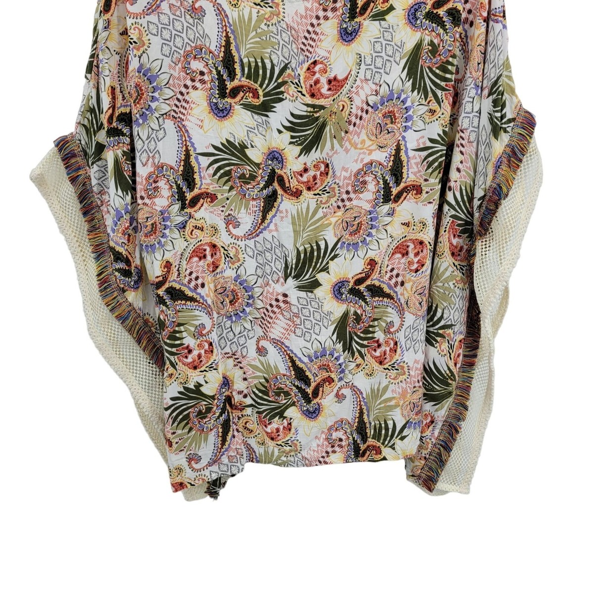 【PROVOKE】poncho blouse Chico's Multi-Print Poncho Top Blouse S/M Multicolor